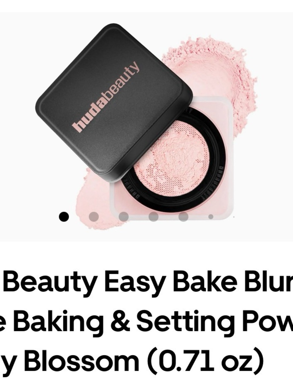 Huda Beauty Easy Bake Blurring & Setting Powder - Soft Pink